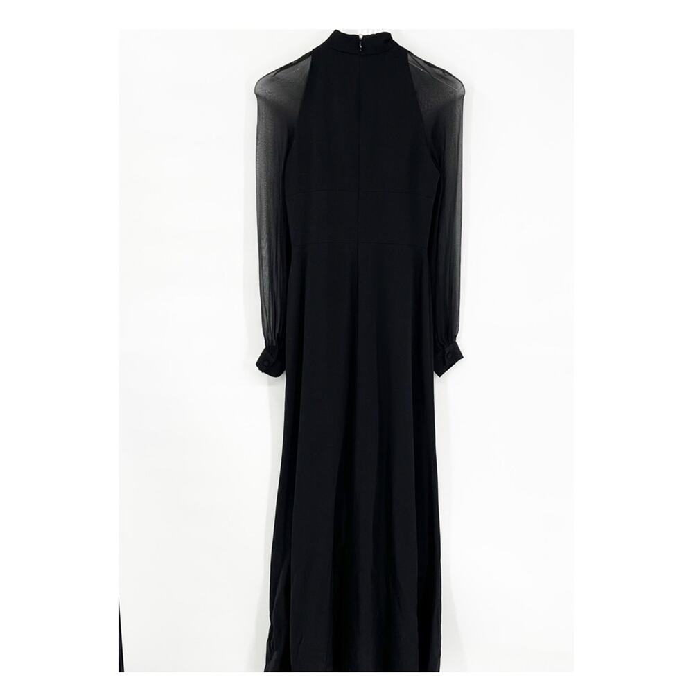 Jill Jill Stuart Cut Out Front A-Line‎ Maxi Dress 2 Black - Picture 2 of 7
